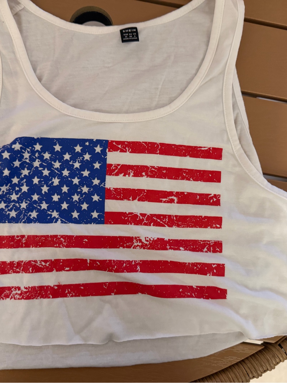 SHEIN White Crewneck Tank Top